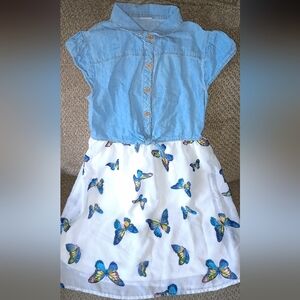 Wonder Nation Girls Tie Front Dress